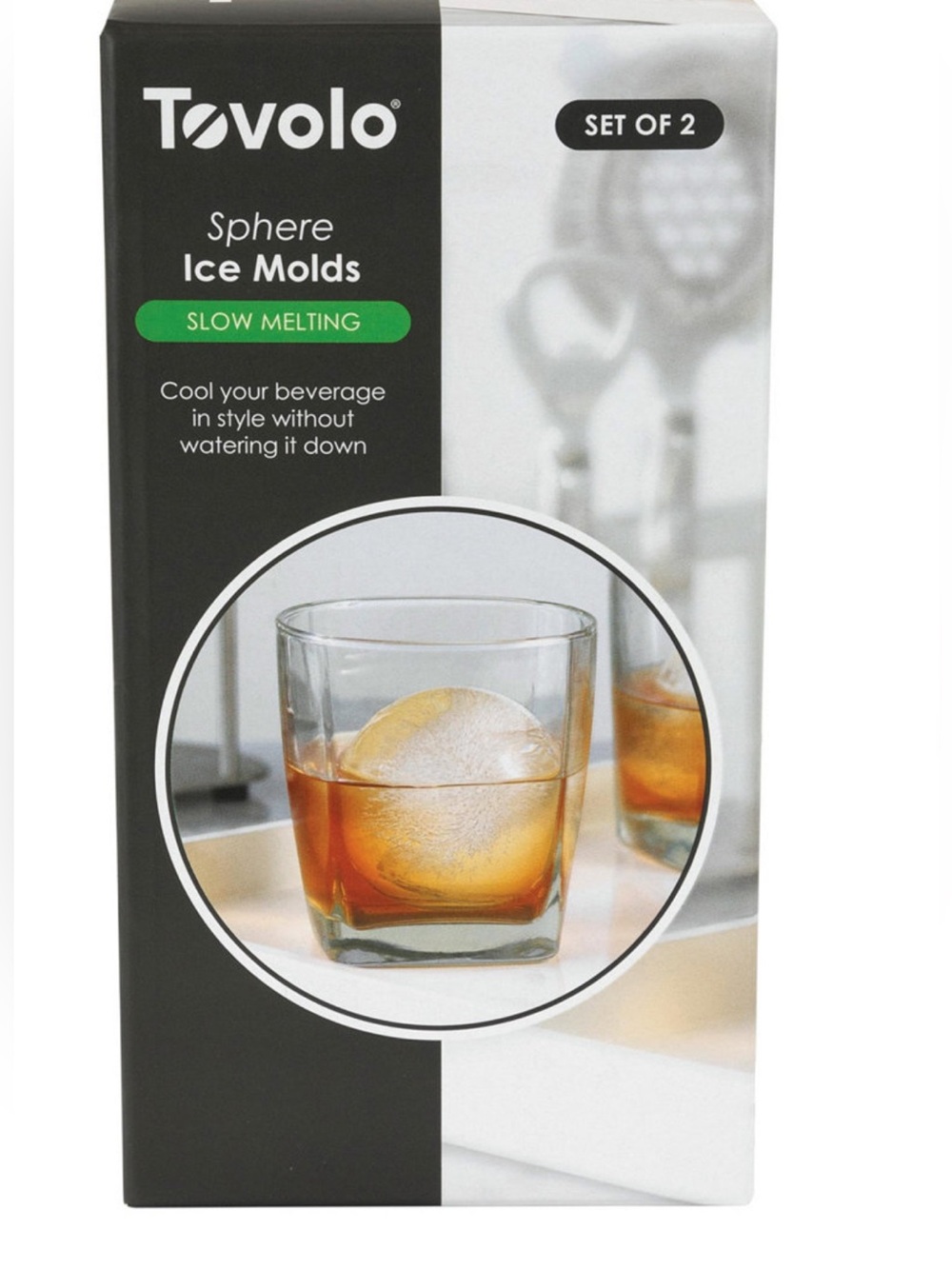 Tovolo Sphere Ice Molds - Clear (Set of 2) New in box.